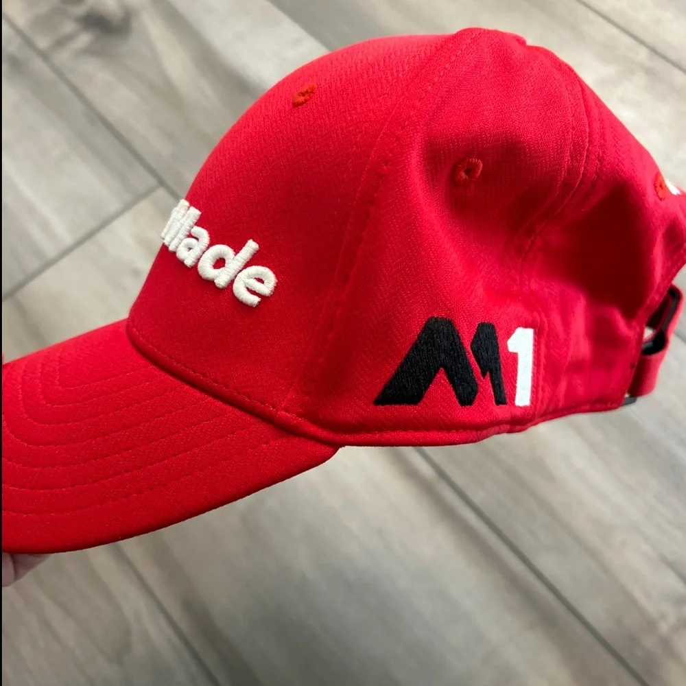 TaylorMade Cap Golf Hat M1 PSi Cap Red Adjustable EUC One Size Fits All - Picture 3 of 6